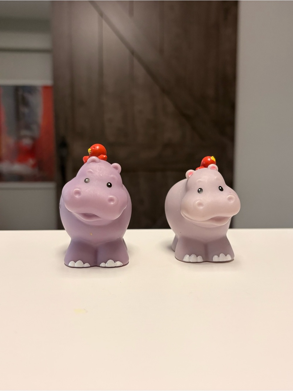 Fisher Price Little People Hippo with Bird Noahs Ark Set of 2 - 2002